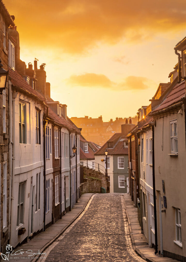 Henrietta St Whitby Sunset