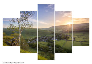 Kettlewell Sunrise 5PCS Wall Art