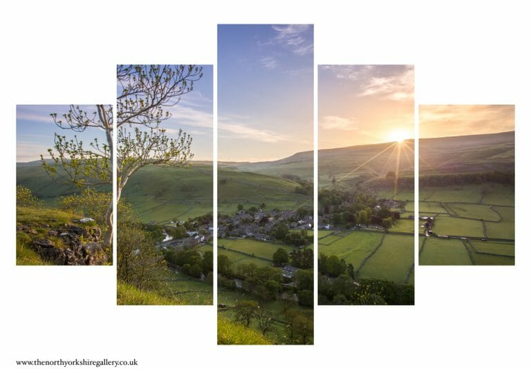 Kettlewell Sunrise 5PCS Wall Art