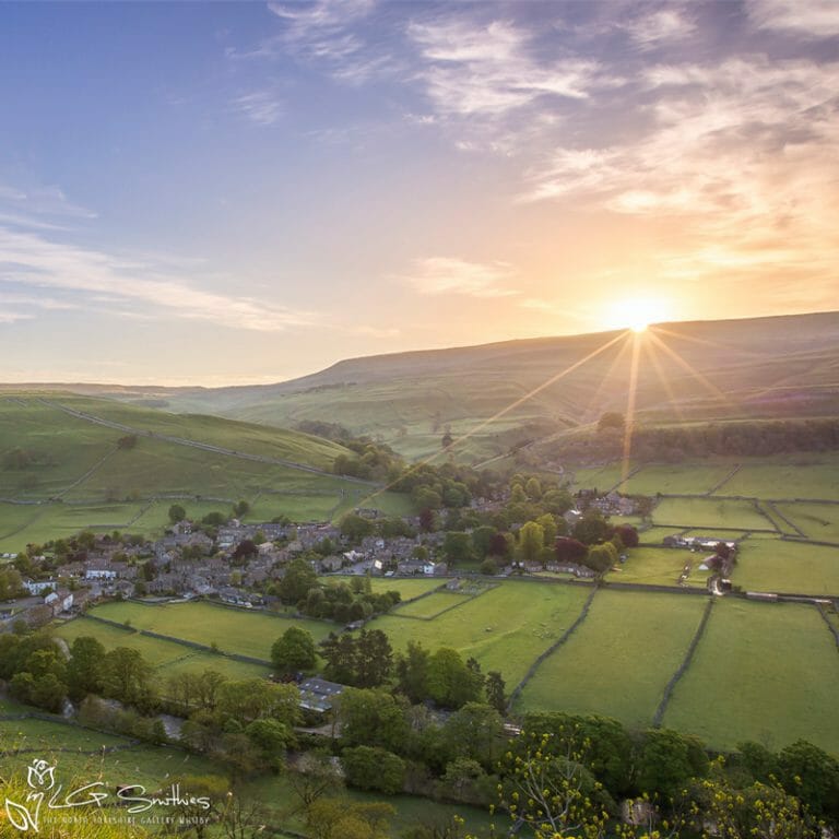 Kettlewell Sunrise Photo Slate