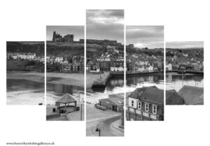 Khyber Pass Black And White 5PCS Wall Art