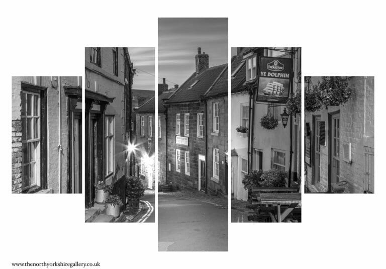 King St Robin Hood's Bay 5PCS Wall Art