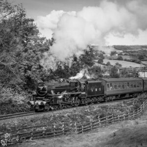 LMS Eric Treacy Black 5 5428 On The North York Moors Railway Photo Slate