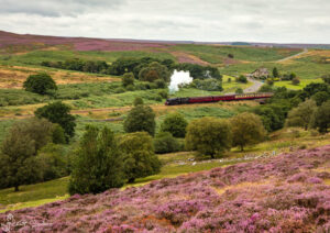 LMS 5428 Eric Treacy Leaves Goathland On The North York Moors Railway