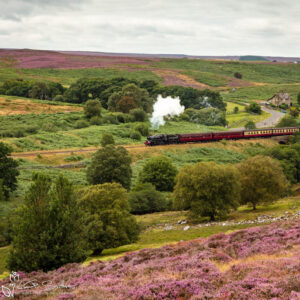 LMS 5428 Eric Treacy Leaves Goathland On The North York Moors Railway Photo Slate