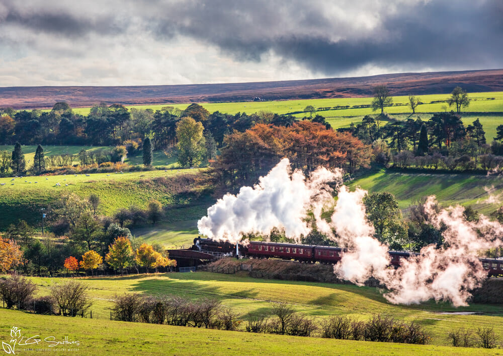 LMS Black 5 Eric Treacy Departs Goathland On The North York Moor Railway