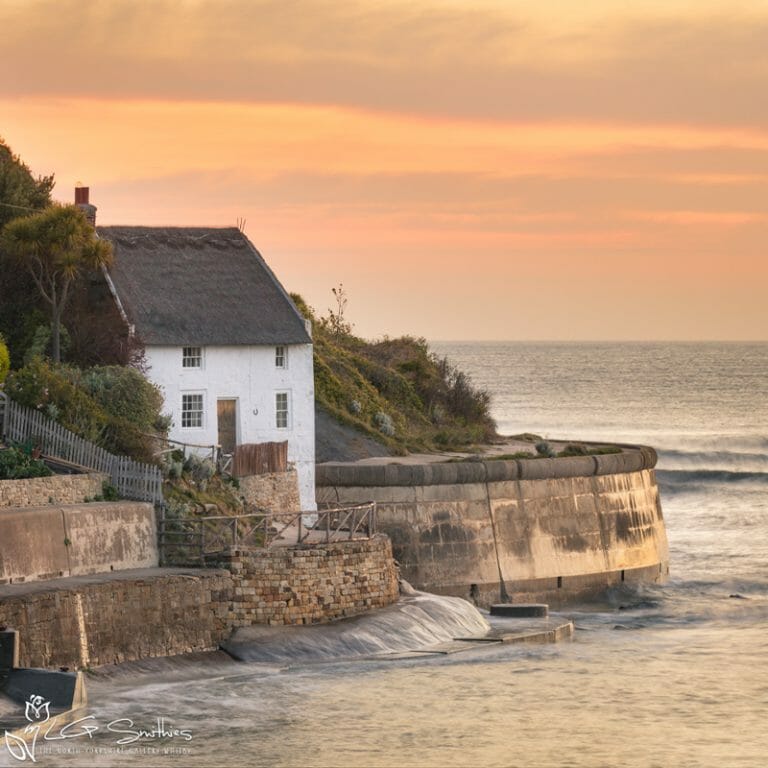 Lady Palmer's Cottage Runswick Bay Mini Foam Board Print