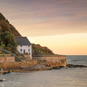 Runswick Bay Lady Palmer's Cottage Mini Foam Board Print
