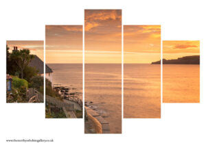 Lady Palmer's Runswick Bay Sunrise 5PCS Wall Art