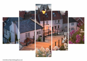 Lamp On The 199 Steps 5PCS Wall Art