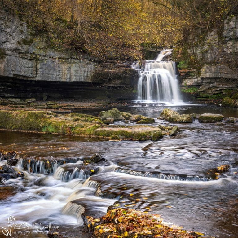 Late Autumn At Cauldron Falls West Burton Photo Slate
