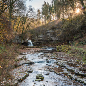 Late Autumn At West Burton Falls Photo Slate