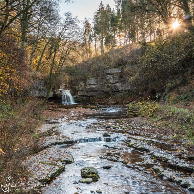 Late Autumn At West Burton Falls Photo Slate