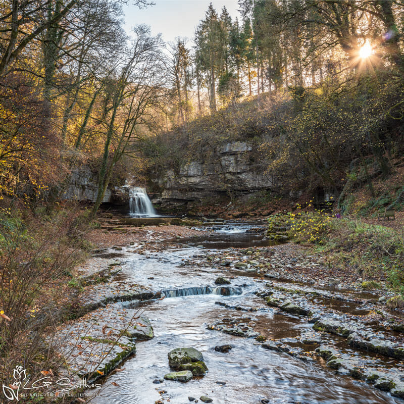 Late Autumn At West Burton Falls Photo Slate 1 Late Autumn At West Burton Falls Photo Slate