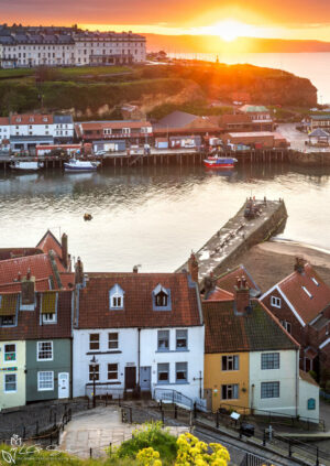 Lovely Evening At Whitby Steps