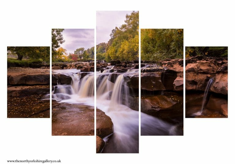 Lower Wain Wath Falls 5PCS Wall Art