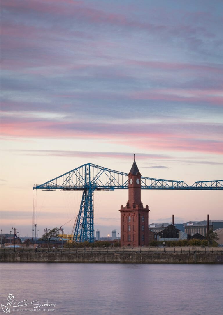 Middlesbrough Dock Clock Tower And Transporter Bridge