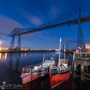 Middlesbrough’s Transporter Bridge At Night Photo Slate