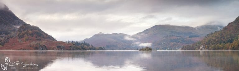 Misty Morning At Glenridding Slim Panoramic