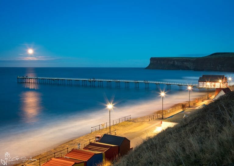 Moonrise Over Saltburn Beach