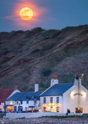 Moonrise Over The Ship Saltburn