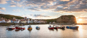 Moored For The Night In Staithes Harbour