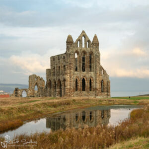 Morning Reflexion At Whitby Abbey Mini Foam Board Print