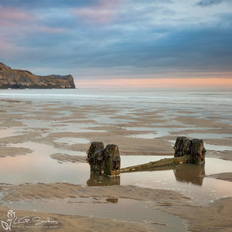 Morning At Sandsend Beach Photo Slate