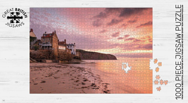 Robin Hoods Bay Red Dawn 1000 Piece Jigsaw