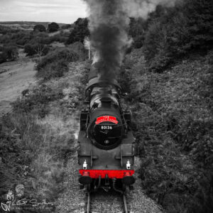 North York Moors Railway Standard Class 4 Tank 80136 Heading For Goathland Station Photo Slate