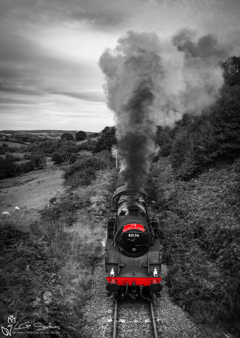 North York Moors Railway Standard Class 4 Tank 80136 Heading For Goathland Station