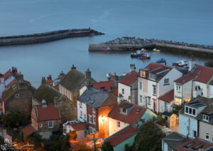 Night at Staithes Harbour