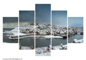 Old Whitby Snow 5PCS Wall Art