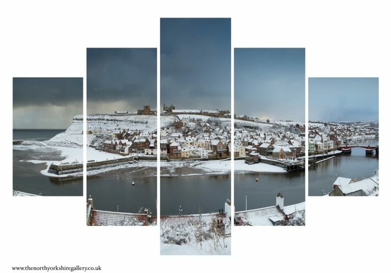 Old Whitby Snow 5PCS Wall Art