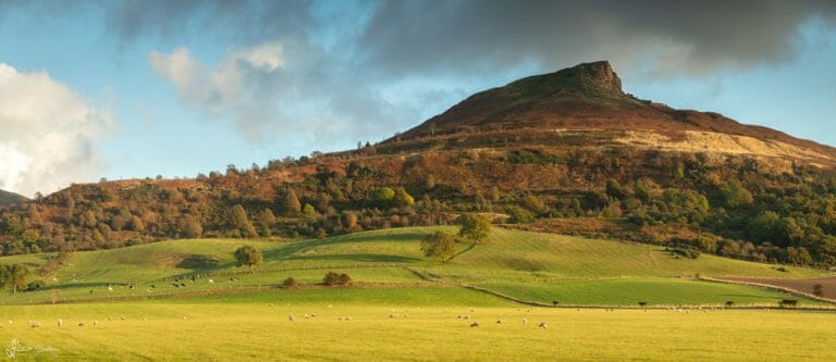 Peaceful Evening At Roseberry Topping Panoramic