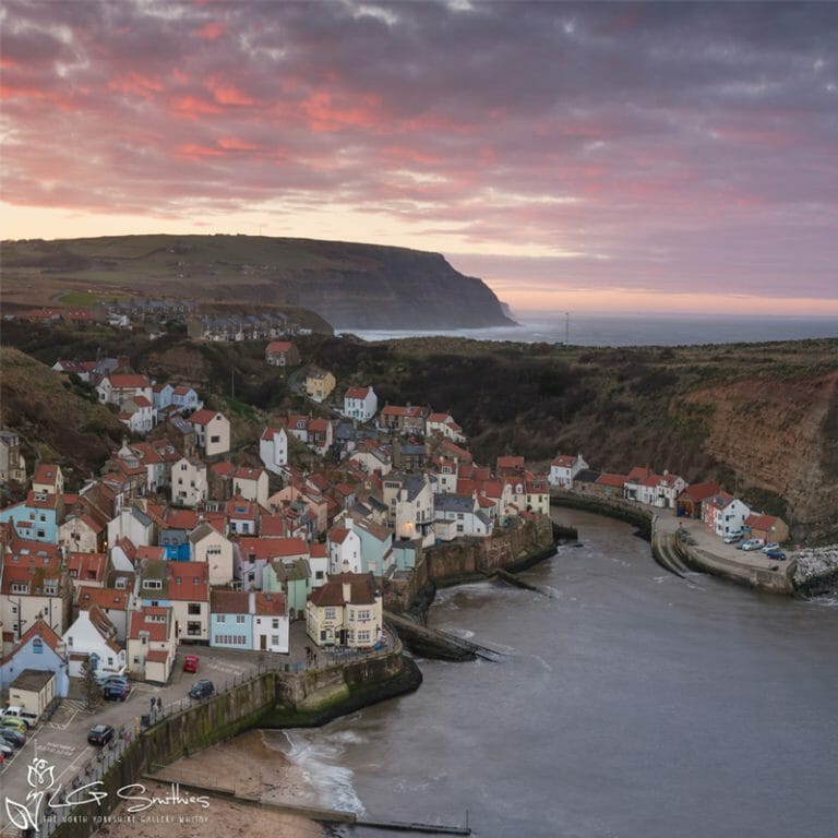 Penny Nab Staithes Mini Foam Board Print
