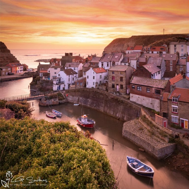 Pleasant Staithes Mini Foam Board Print