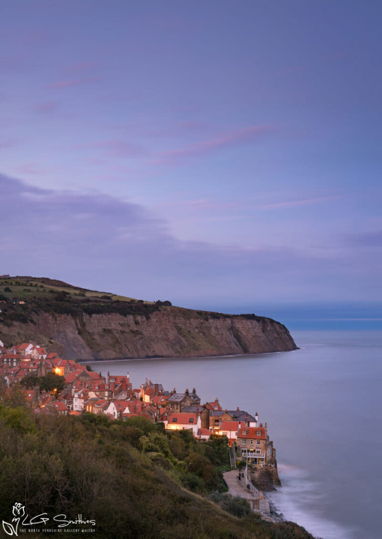 Robin Hood's Bay Cottages at Night