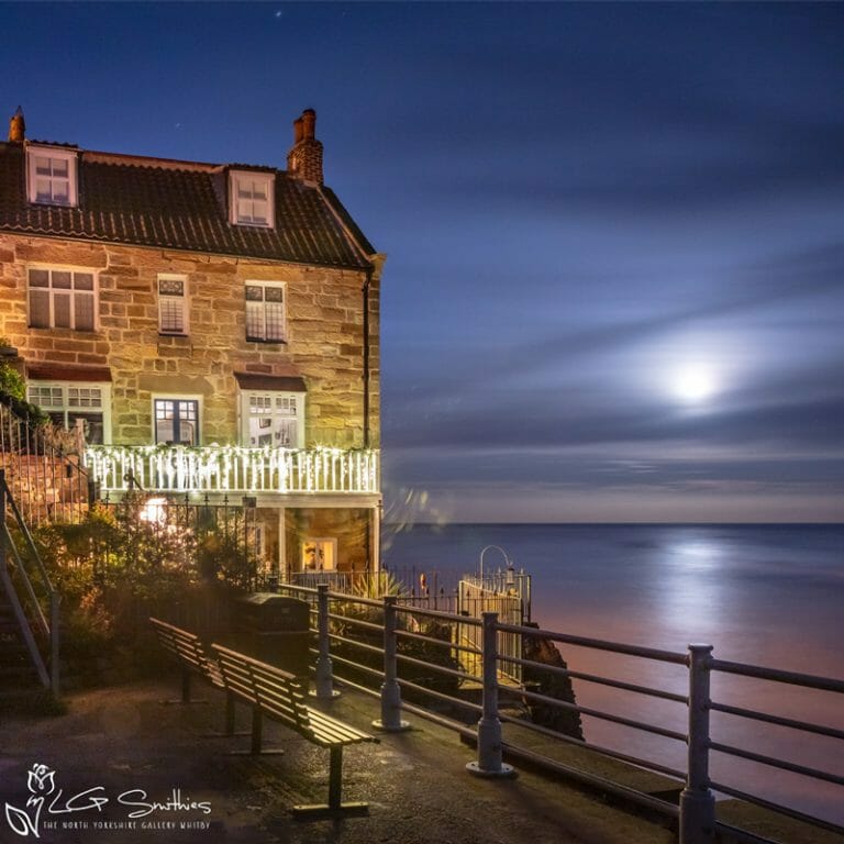 Robin Hood's Bay December 2017 Mini Foam Board Print