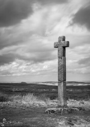 Ralph's Cross And Roseberry Topping Black And White