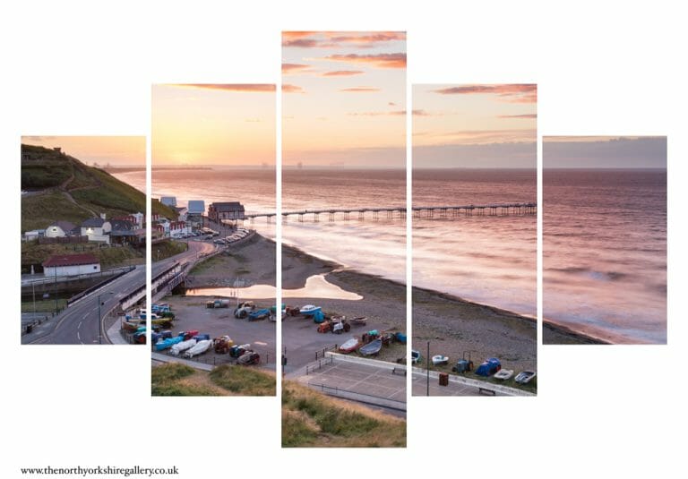 Red Sky At Saltburn 5PCS Wall Art
