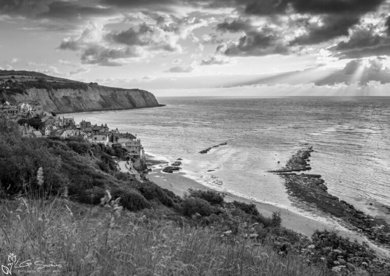 Robin Hood's Bay Black and White