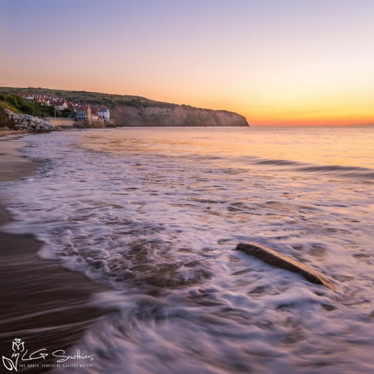 Robin Hood's Bay First Light Mini Foam Board Print