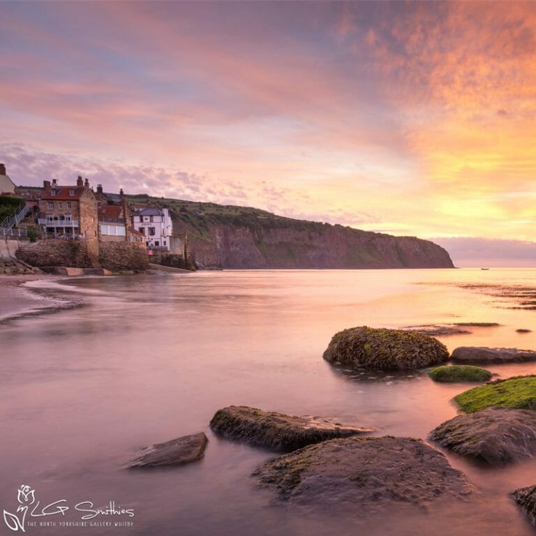 Robin Hood's Bay Morning Light Mini Foam Board Print