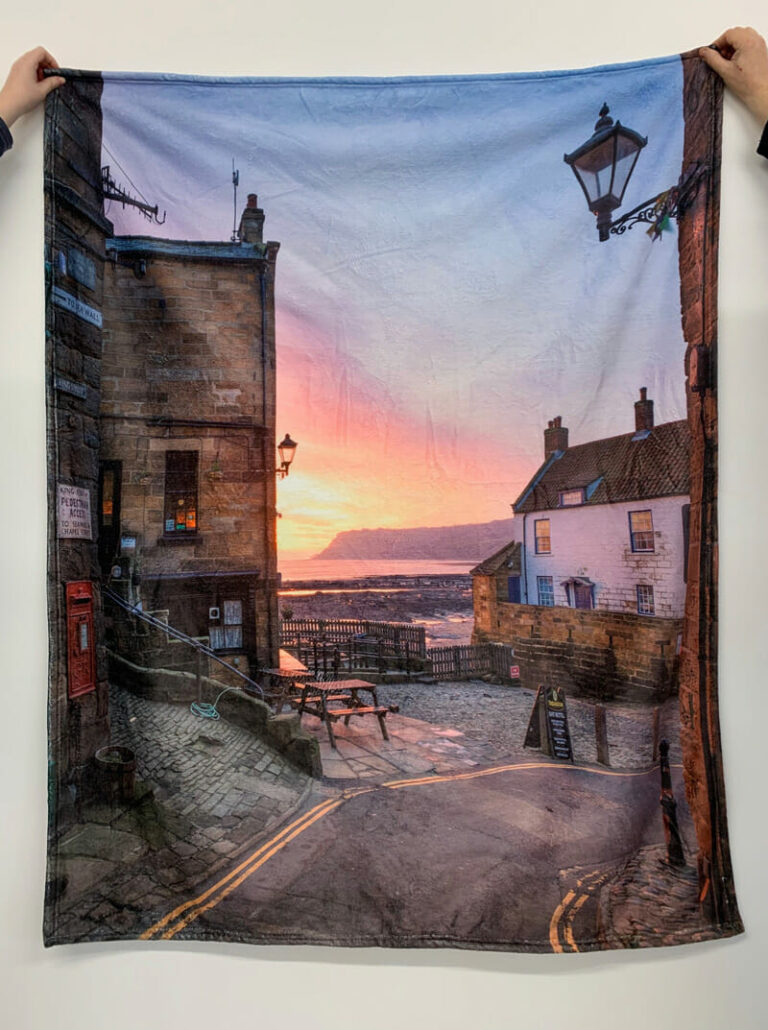 Robin Hoods Bay Sherpa Blanket