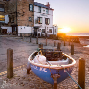 Robin Hood's Bay Sunrise At The Bay Hotel Photo Slate