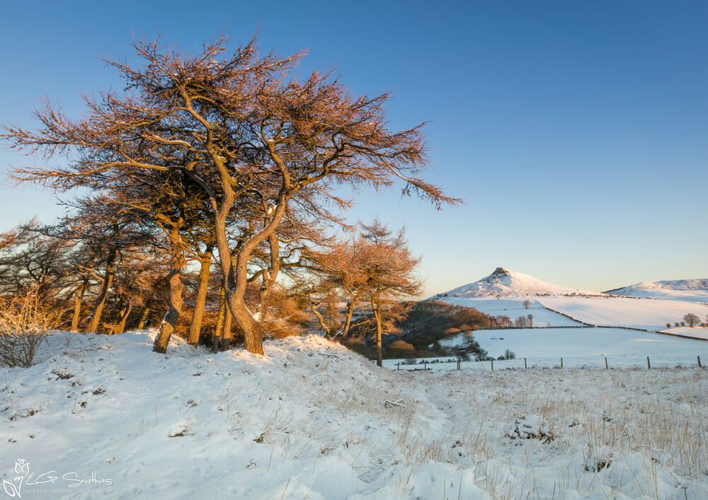 Roseberry Topping From Cliff Ridge Winter Sunrise 1 Roseberry Topping From Cliff Ridge Winter Sunrise