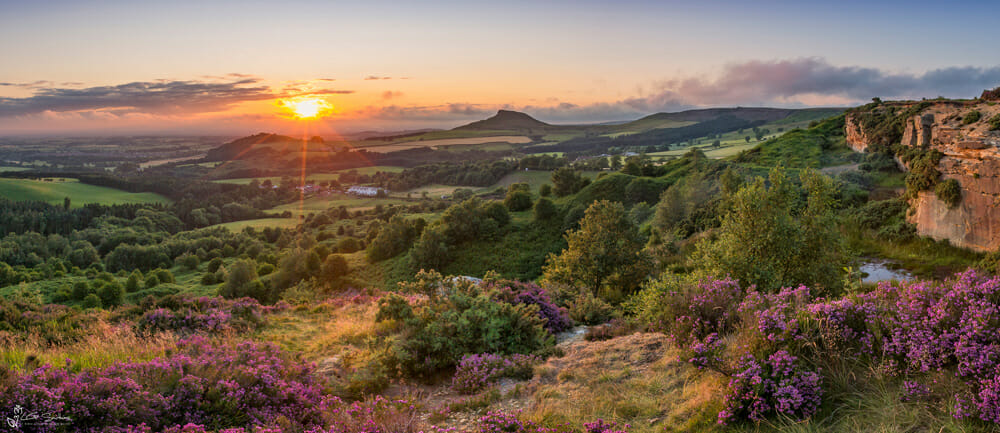 Roseberry Topping From Gribdale Panoramic 1 Roseberry Topping From Gribdale Panoramic