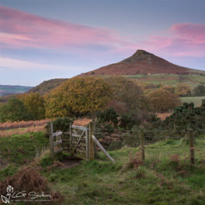 Roseberry Topping Through The Window Photo Slate