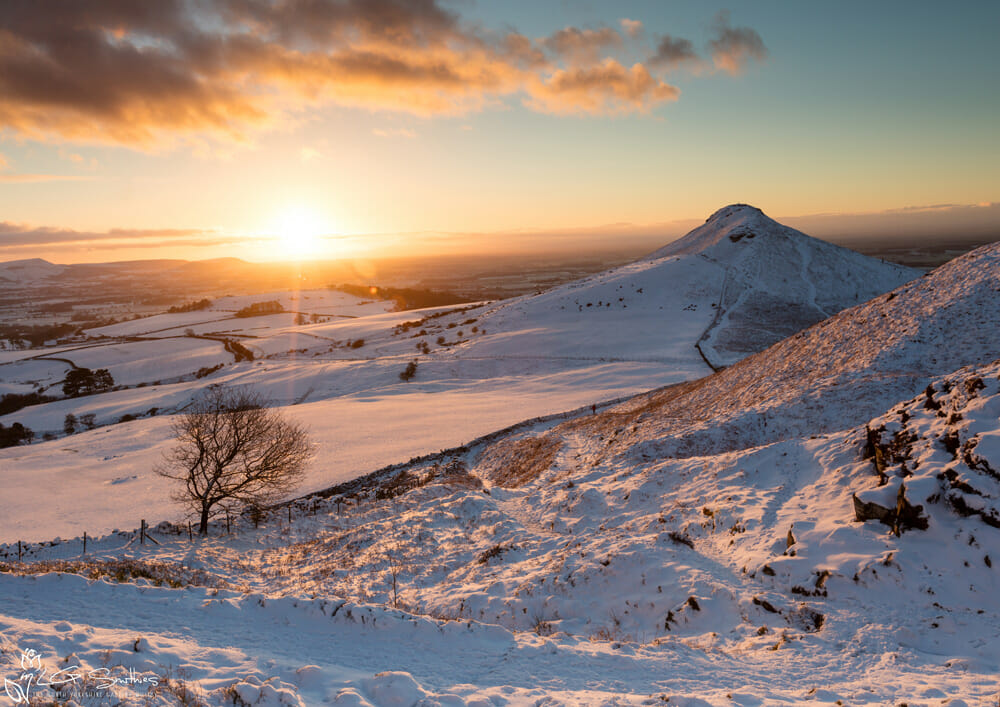 Roseberry Topping Winter Sunset Over The Cleveland Hills 1 Roseberry Topping Winter Sunset Over The Cleveland Hills
